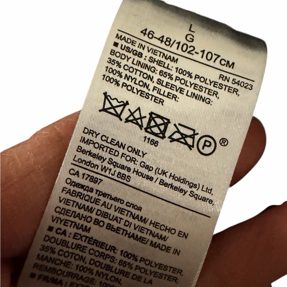 Banana Republic Utility Field Jacket | Hidden Zip Hood | Quilted Lined Large - Picture 10 of 11